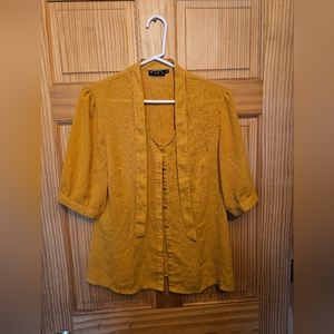 Mustard yellow blouse